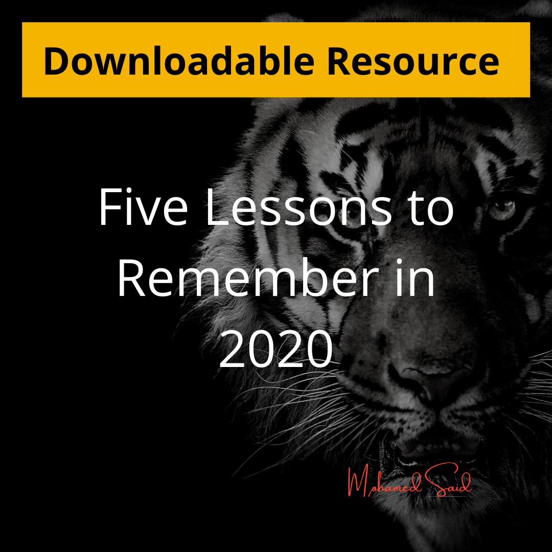 Lessons To Remember Five Lessons to Remember in 2020 - Primedge Insights